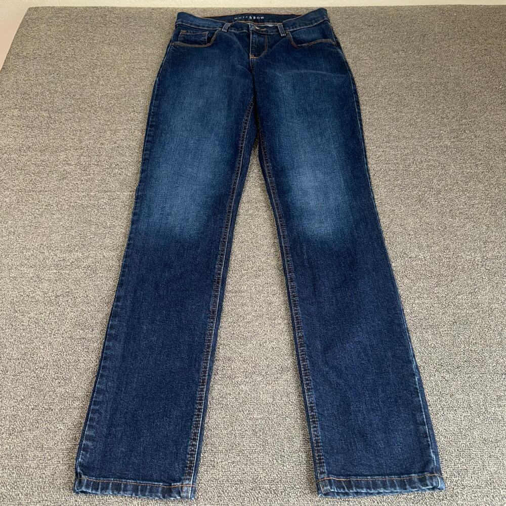 Mott & Bow Slim Straight Blue Jeans Women's Size 26 x 32 Minimalist‎ Casual